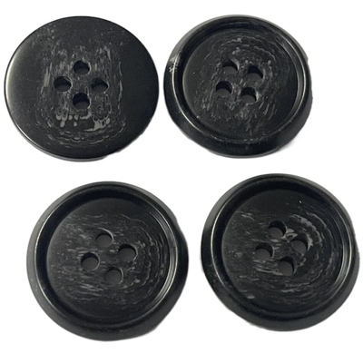 Кнопка рожка 25mm 4 отверстий имитационная поддельная с пользой оправы для Outerwear пальто